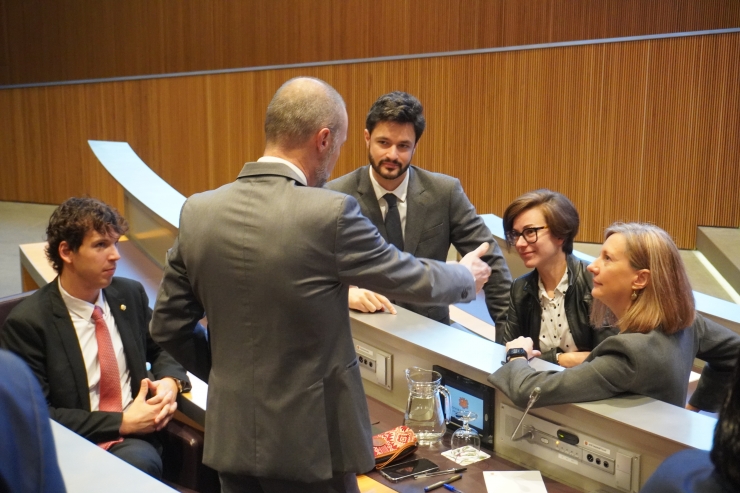 Els consellers generals de Concòrdia al Consell General.